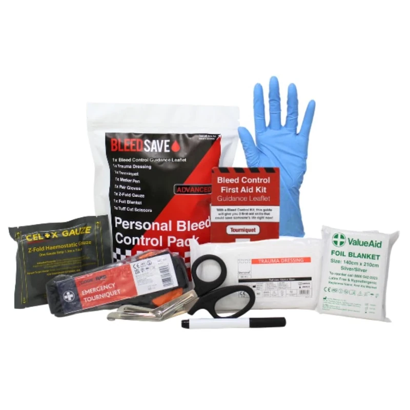 BleedSave Advanced Personal Bleed Control Pack – Compact Emergency Kit for Rapid Hemorrhage Control