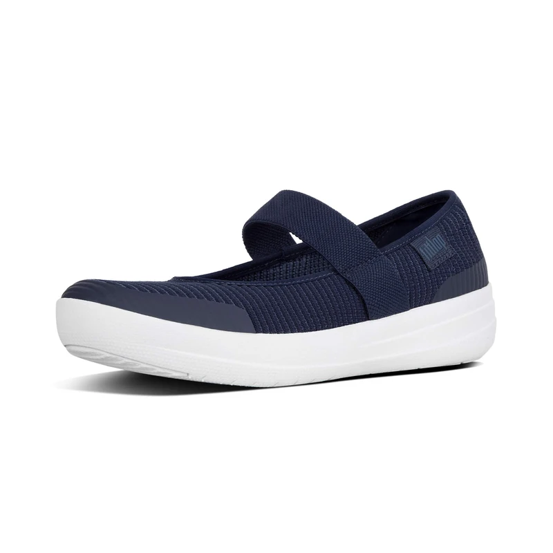 Fitflop Women's Uberknit Mary Janes Flat, Royal Blue Mix, 6 UK