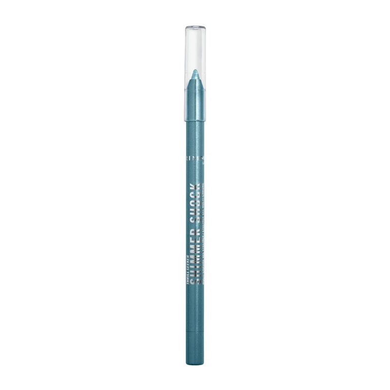 Rimmel Thrillseeker Shimmer Shock Eyeliner, 005 Electric Breeze, Multi-Chrome Gel Liner, Light Reflective Finish, Ultra-Smooth Formula, Waterproof, Colour-Shifting, 24 hrs No Smudging, 0.35g