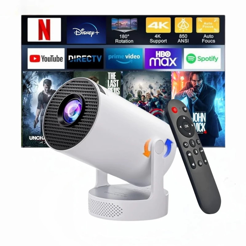 Visyon HY300 Ultra 2026 | 1080P Full HD WiFi Projector with Android 11.0 – 12000 Lumens Portable Home Theater & Outdoor Movie Projector | Screen Mirroring for iOS/Android | Gaming & HDMI Compatible