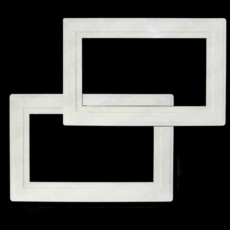 Cambridge Lifestyles ® White Finger Plate for 2 Gang Socket Surround Double Light Switch Protection Cover Pack of 2 Prevents Marks Easy Clean Durable Plastic