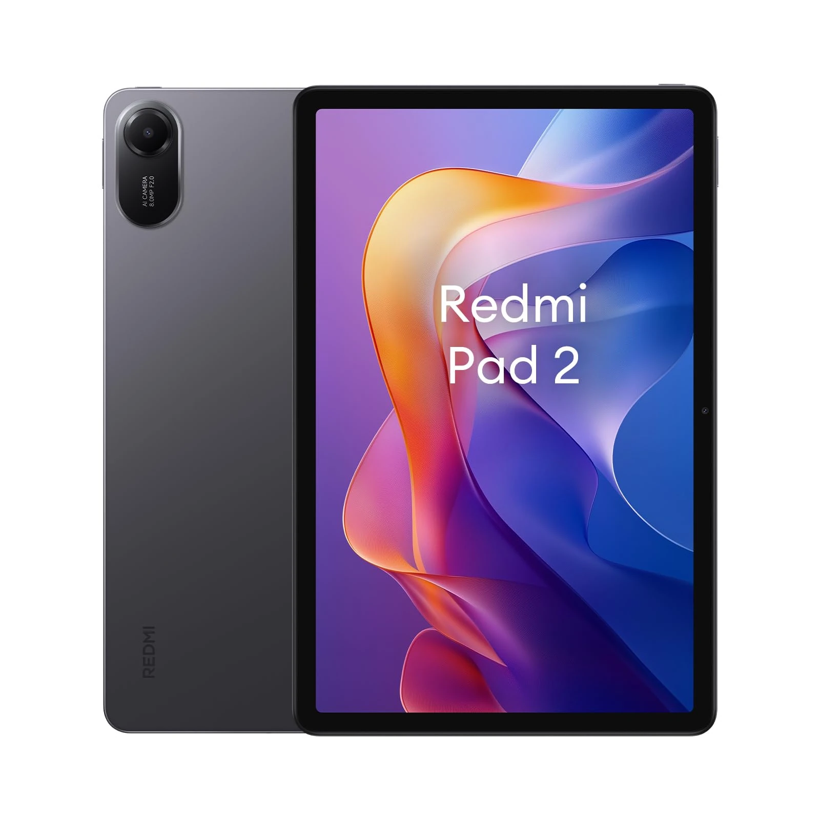 Xiaomi Redmi Pad 2 4GB+128GB Graphite Gray, MediaTek Helio G100-Ultra, HyperOS 2, 11" 90Hz 2.5K Eye Care Display, 9000mAh (typ) Large Battery, 18W Fast Charging (UK Version+2 Year Warranty)