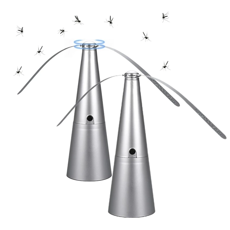 Fly Repellents Fan Fly Fans For Tables Flys Deterrents For Indoor Outdoor Keeps FliesAway With Soft Bladess Electric Flys Fan ForKitchen BBQ Home (2PCS)