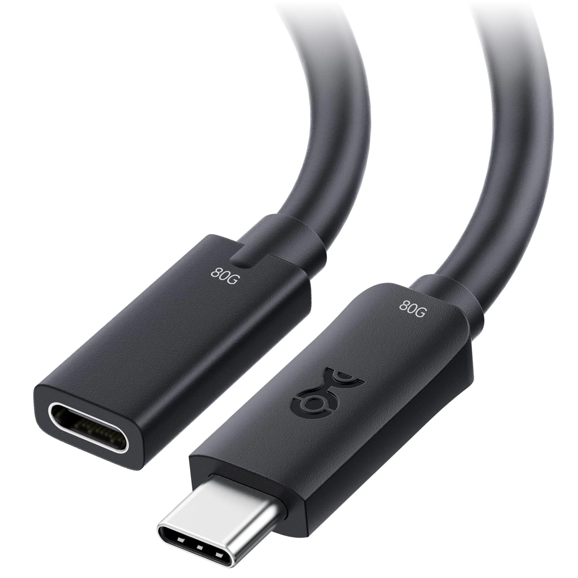 Cable Matters 80Gbps USB4 Extension Cable - 0.5m, Supports [8K@120Hz / 4K@480Hz Video, 240W Charging, 80Gbps Data Transfer], USB C Extension Cable, USB-C Extender, USB4 / Thunderbolt 5/4 Compatible