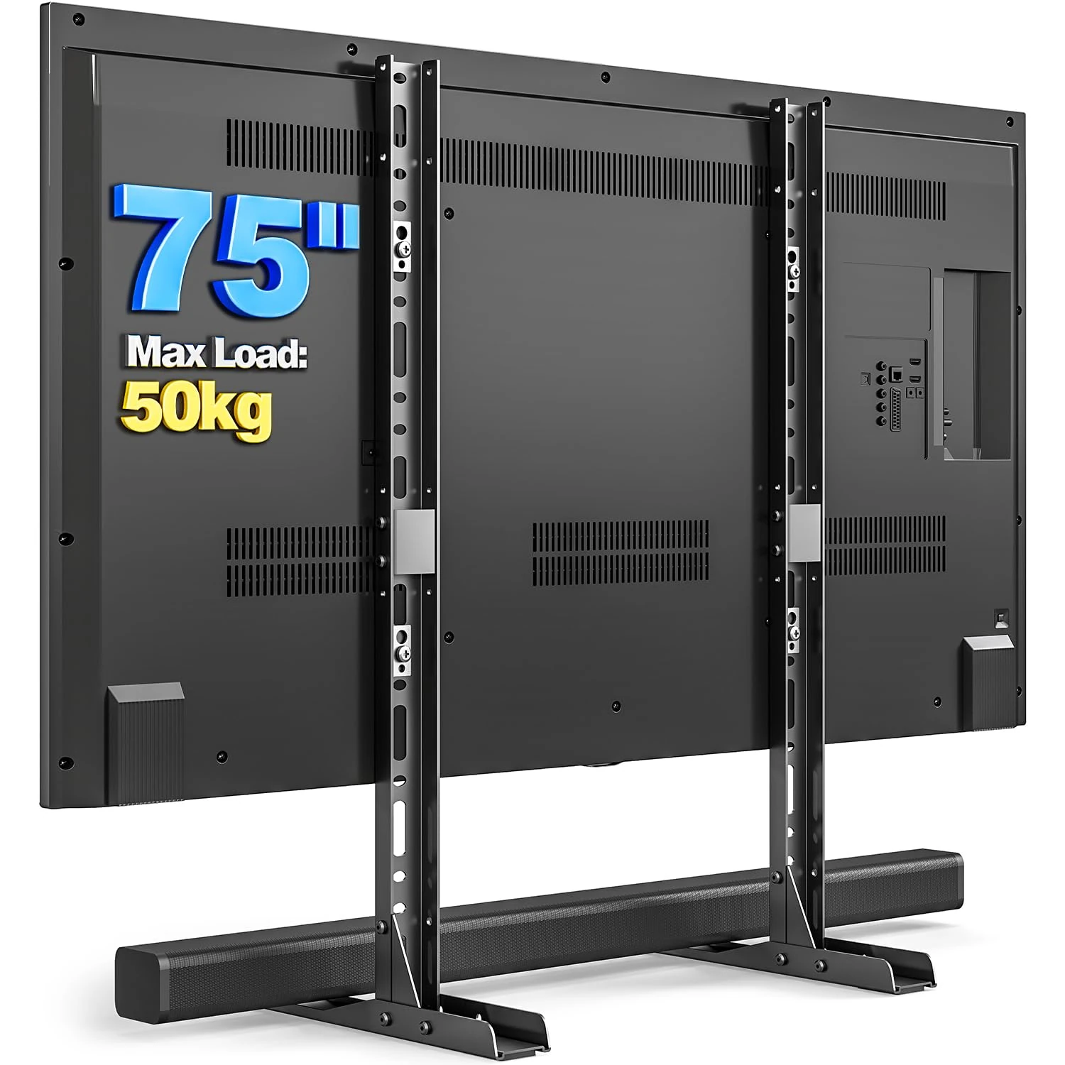 TVON Universal Table Top TV Stand, TV Legs Replacement for 20-75 Inch LCD/LED/OLED Screen TVs, Strong TV Feet Stand Holds up to 50KG, Max VESA 800 x 600mm