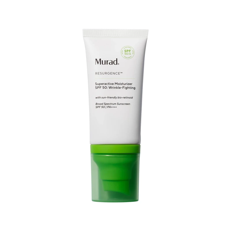 Murad Superactive SPF 50 - Facial Moisturizer with Sunscreen 3 in 1: Anti-Wrinkle, Firm Skin with Bio-Retinoids - 50 ml