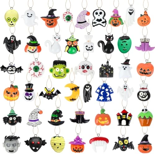 DTOFOOT Mini Resin Ornaments Tiny Hanging Ornaments Miniatures Figurines Charms with String Resin Hanging Pendants for Party Decorations