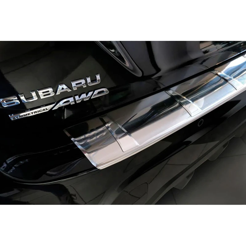 Avisa Stainless Steel Rear bumper protector compatible with Subaru Crosstrek III 2023- 'Ribs'