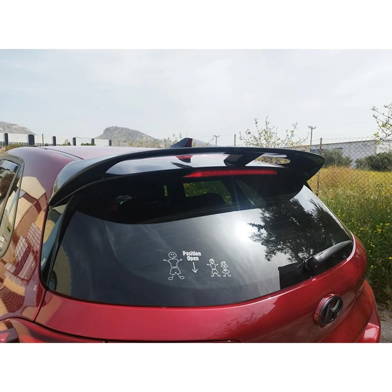 Motordrome Roof Spoiler compatible with Hyundai i30 III Hatchback (PDE) 2016- incl. N-Line (PU)