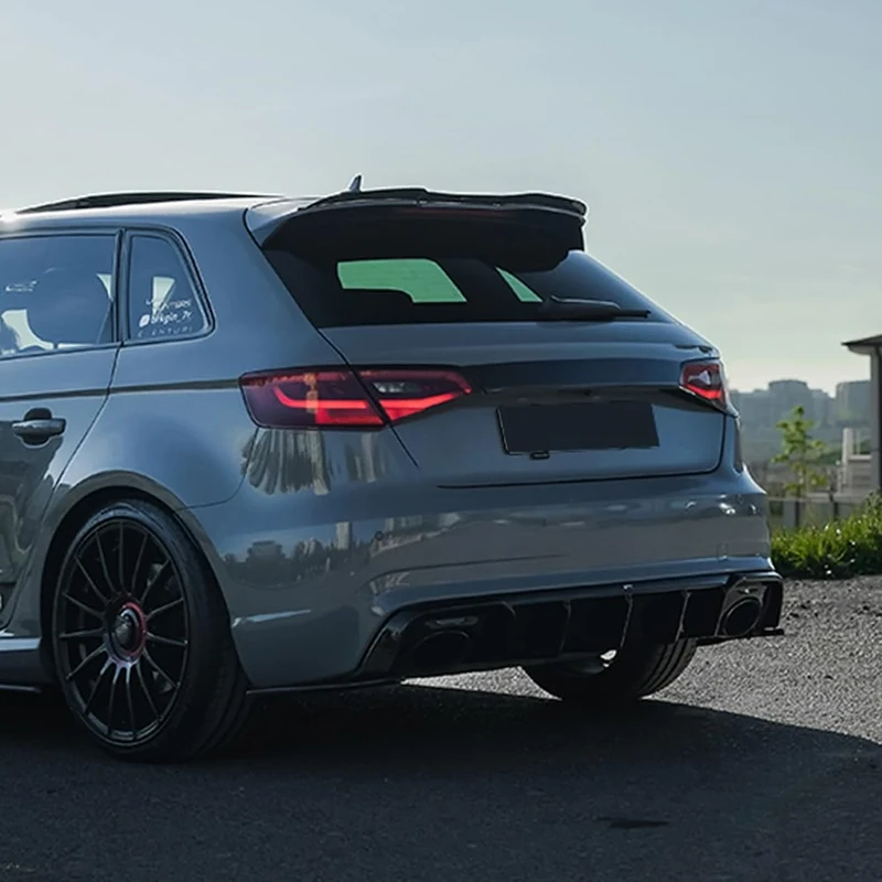 Oneway Rear Side Diffusors compatible with Audi RS3 8V Sportback 2015-2016 - Gloss black