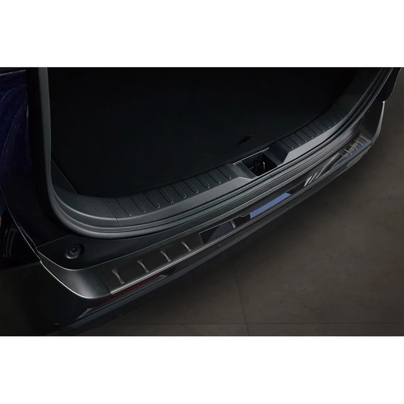 Avisa Black Stainless Steel Rear bumper protector compatible with Toyota RAV4 V (XA50) 2018- incl. Plug-in-Hybrid 'Shadow Premium'