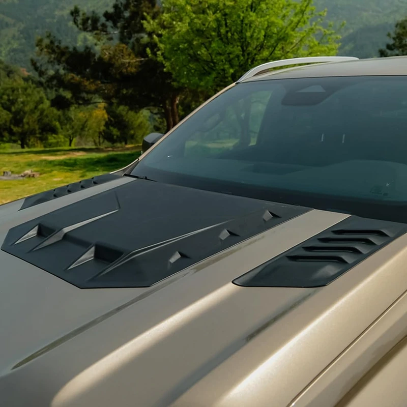 Oneway Bonnet Scoop compatible with Volkswagen Amarok MK2 2022- - Matt black