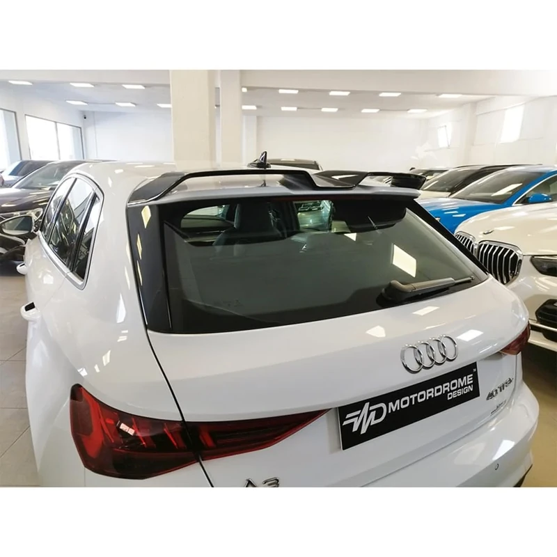 Motordrome Roof spoiler compatible with Audi A3 (8Y) Sportback S-Line / S3 / RS3 2020-2024 incl. Facelift 2024- (PU)