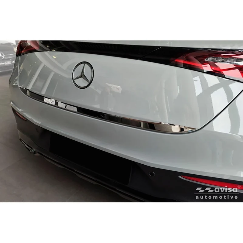 Avisa Black Chrome Stainless Steel Tailgate Trim compatible with Mercedes-Benz GLC II (C254) Coupe 2023-