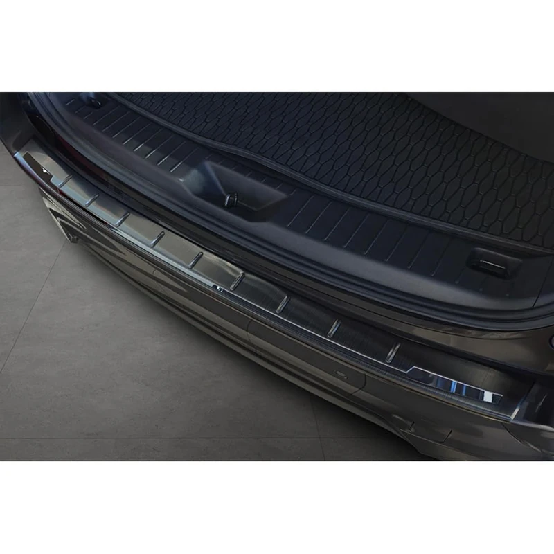 Avisa Black Stainless Steel Rear bumper protector compatible with Mazda CX-60 (KH_) 2022- 'Shadow Premium'