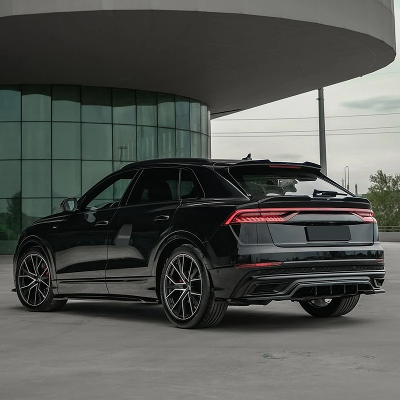 Oneway Trunk Spoiler compatible with Audi Q8 S-Line & SQ8 & RSQ8 2018- - Gloss black - Image 1