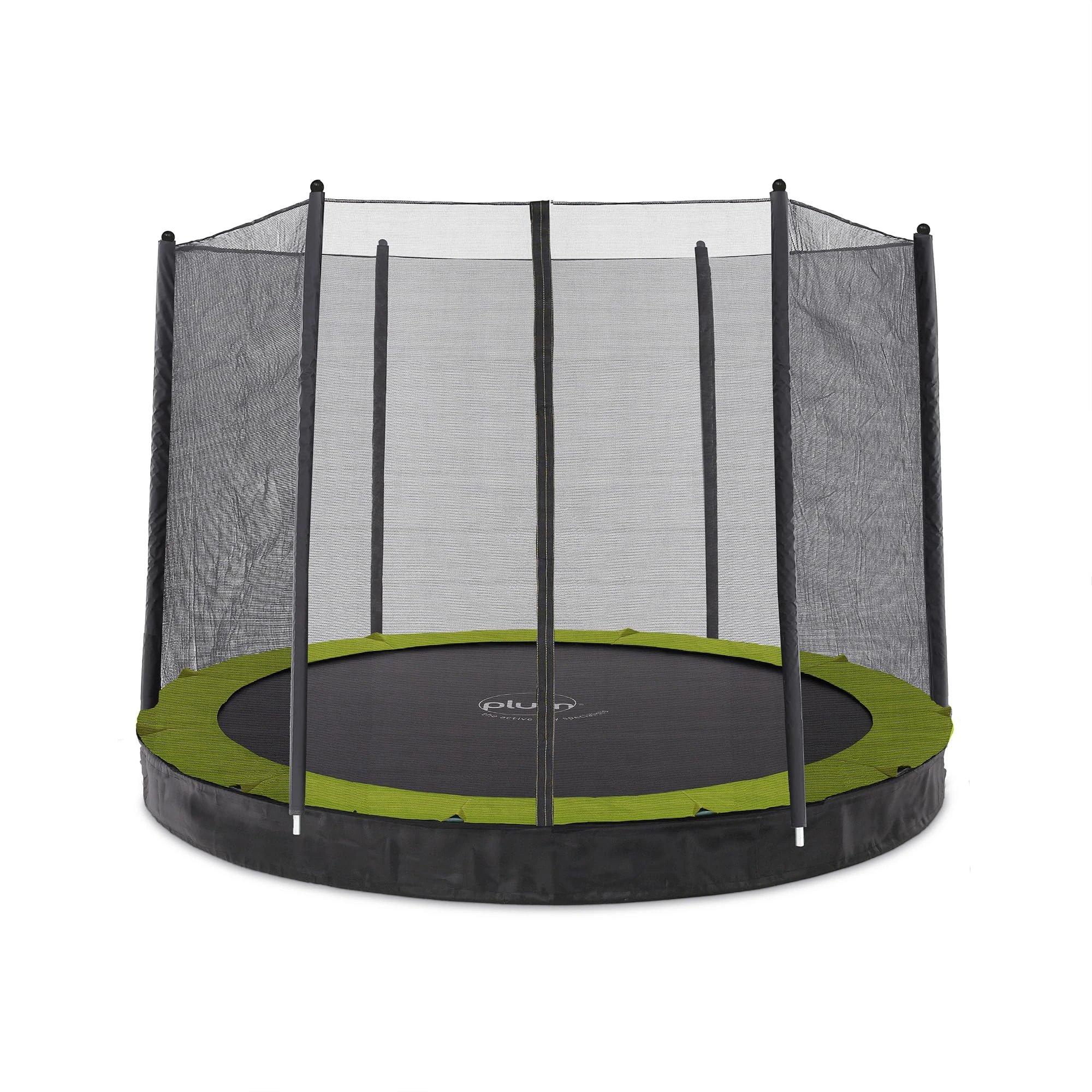 Plum Play In Ground Round Outdoor Circular Garden Sports Trampoline (10ft with Enclosure)