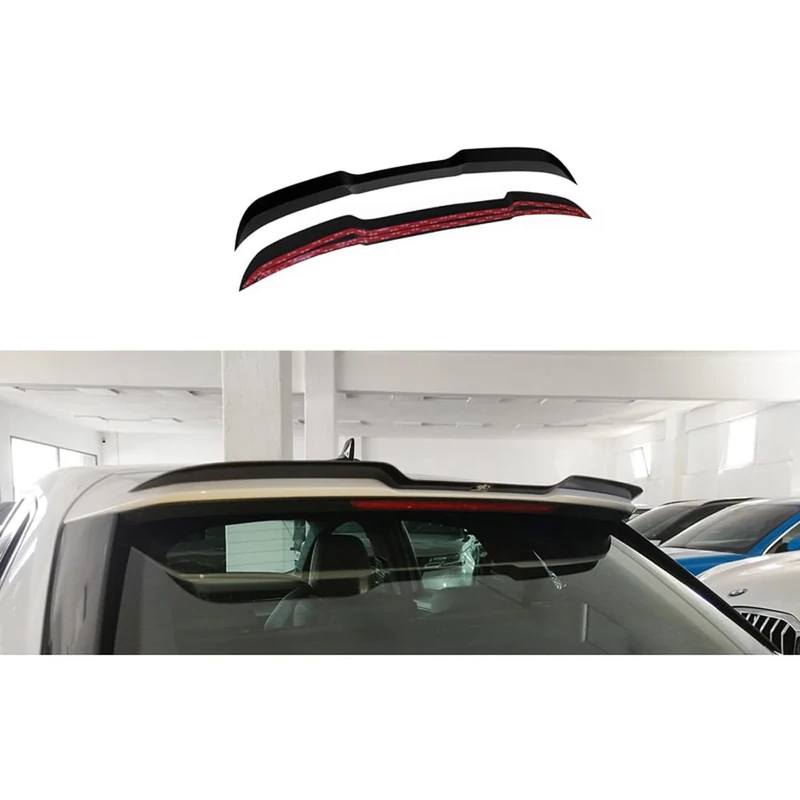 Motordrome Roof spoiler (Spoiler Cap) compatible with Audi A3 (8Y) Sportback S-Line / S3 / RS3 2020-2024 incl. Facelift 2024- (ABS Glossy black)