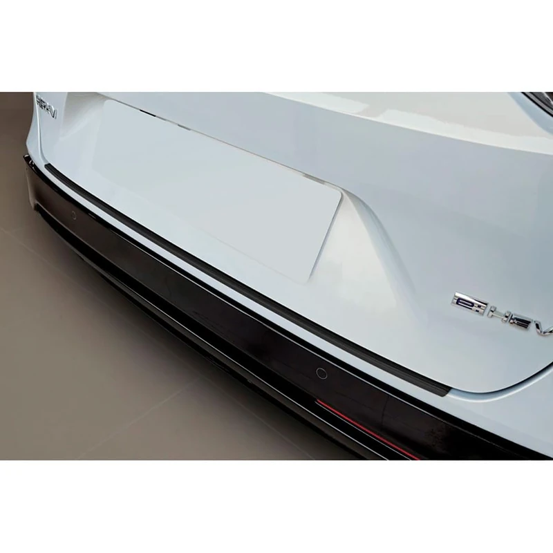 Avisa Matt Black Stainless Steel Rear bumper protector compatible with Honda HR-V III 2021- 'Ribs'