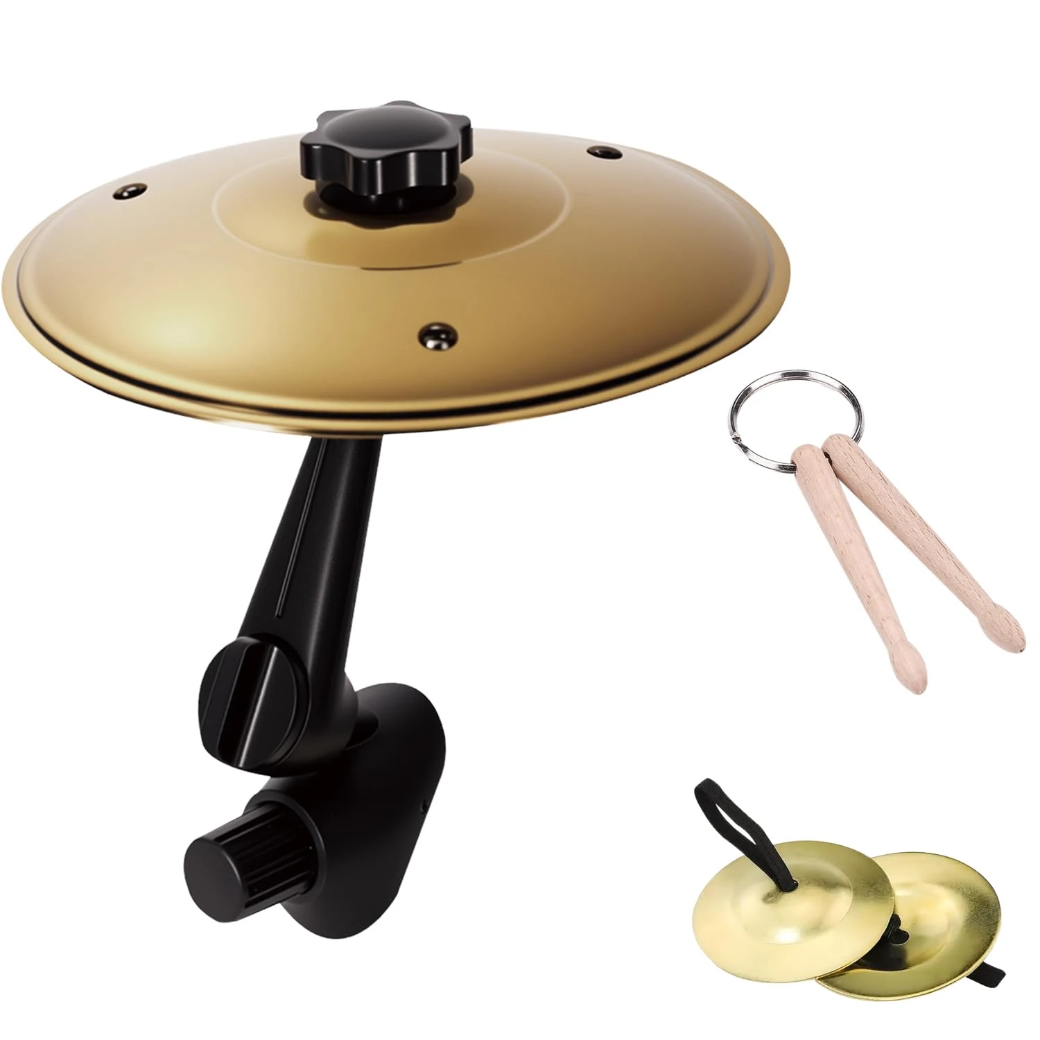 Car Drum Air Vent Car Cymbal Air Vent Mini Crash Cymbal，Belly dance finger cymbal，Mini Drum Stick