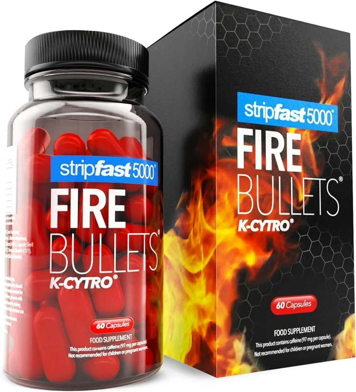 stripfast5000 Weight Management, Energy & Metabolism Support Pills for Women & Men, Fire Bullets K-CYTRO