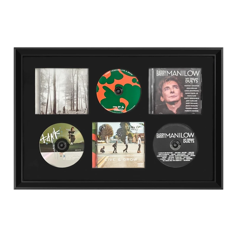 CD Case,DVD Holder,CD/DVD Display Frame,DVD Album Cover Frames Organizer Shelf,CD Record Frames for The Wall,DVD Signed Record Storage Display Box Home Decor Desktop Applicable to Game, Record,Disc