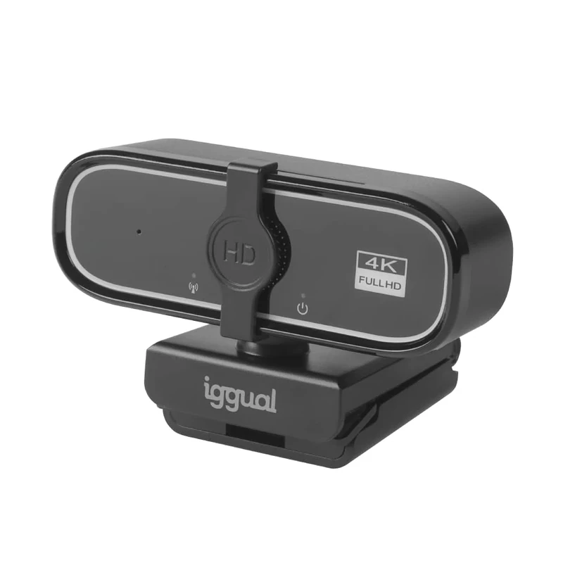 iggual Professional Webcam WC3840 Business Pro View – 4K UHD Image and Clear Audio for Video Calling Auto Focus- USB Powered -Supports Any Operating System