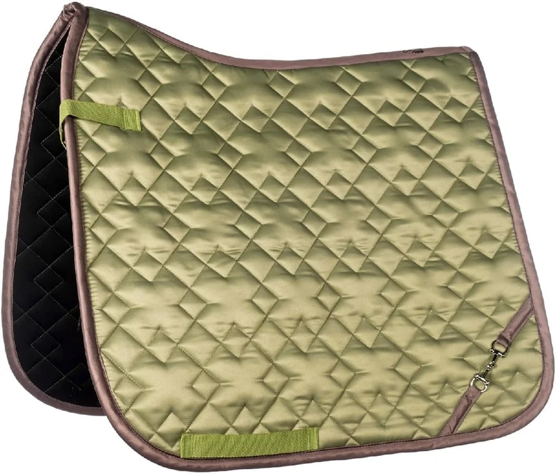 HKM Golden Bit Saddle cloth Jade Green Pony Dressage