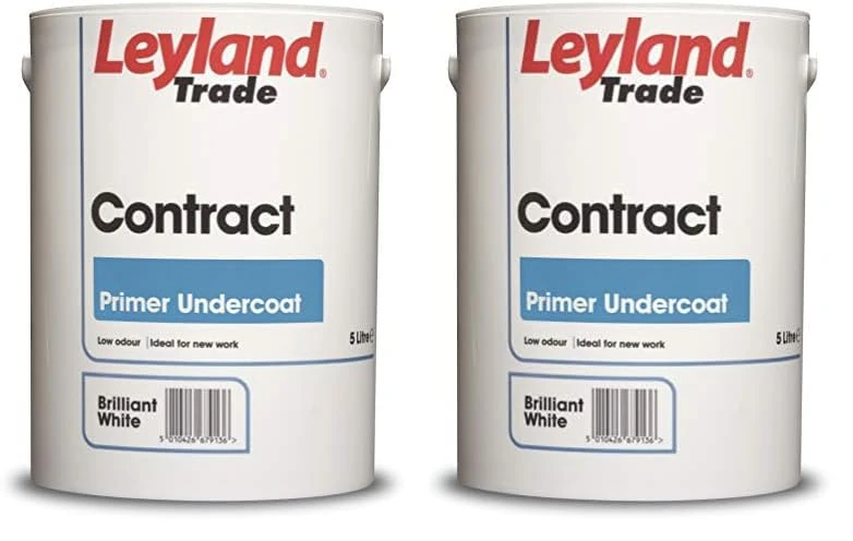 Leyland Trade Contract Undercoat - Brilliant White 5L (Pack of 2)