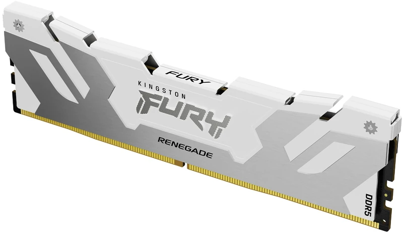 Kingston FURY Renegade DDR5 Silver/White XMP 24GB 8800MT/s CL42 CUDIMM Desktop Gaming Memory Single Module - KF588CU42RW-24