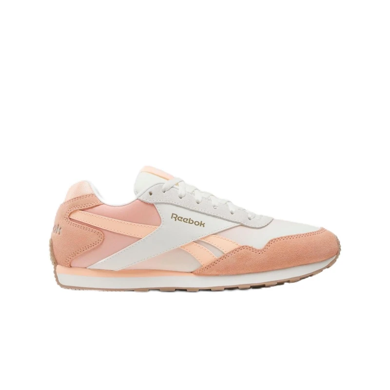 Reebok Women's Glide Low Trainers, Chalk/Futurepeach/Gingerroot, 36 EU