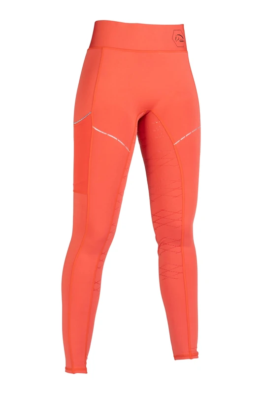 HKM Women's Savona Style Silicone Full seat Riding Breeches, Red, 28