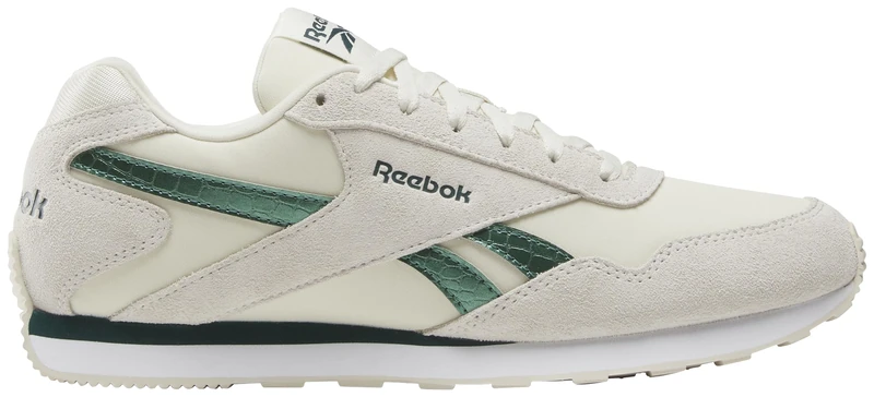 Reebok Women's Glide Low Trainers, Alabaster/Metal Green/FTWRWHITE, 44.5 EU