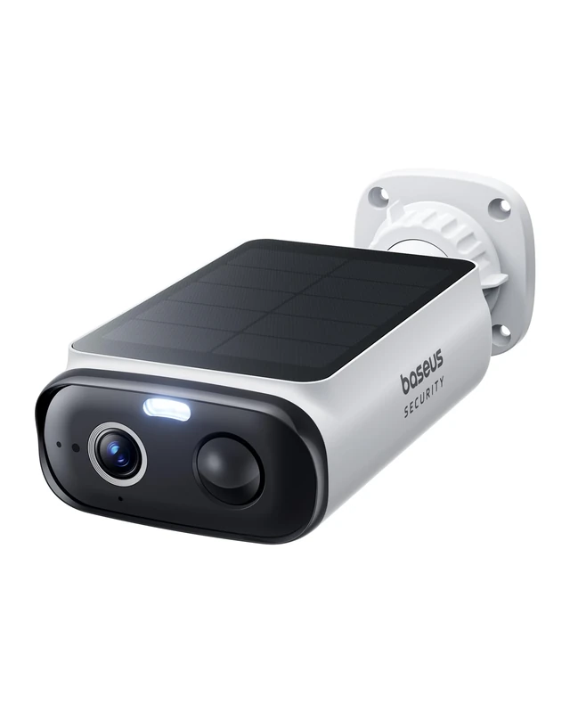 Baseus S1 Lite Solocam Solar Security Camera Outdoor Wireless, IP67 Waterproof Home Surveillance WiFi Camera, 2K 135°, Color Night Vision, AI Detection, No Monthly Fee, Works with Alexa & Google