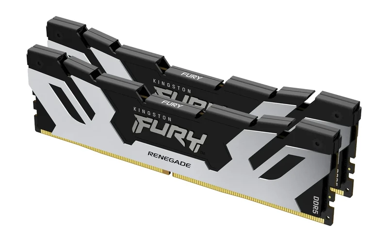 Kingston FURY Renegade DDR5 Silver/Black XMP 48GB (2x24GB) 8800MT/s CL42 CUDIMM Desktop Gaming Memory Kit of 2 - KF588CU42RSK2-48