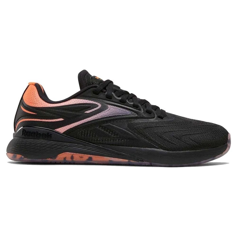 Reebok Women's Nano X5 Edge Trainers, Black/Arena Orange/Future Peach, 35.5 EU