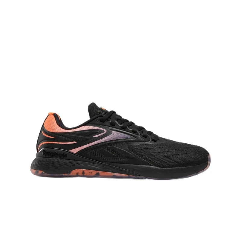 Reebok Women's Nano X5 Edge Trainers, Black/Arena Orange/Future Peach, 37 EU