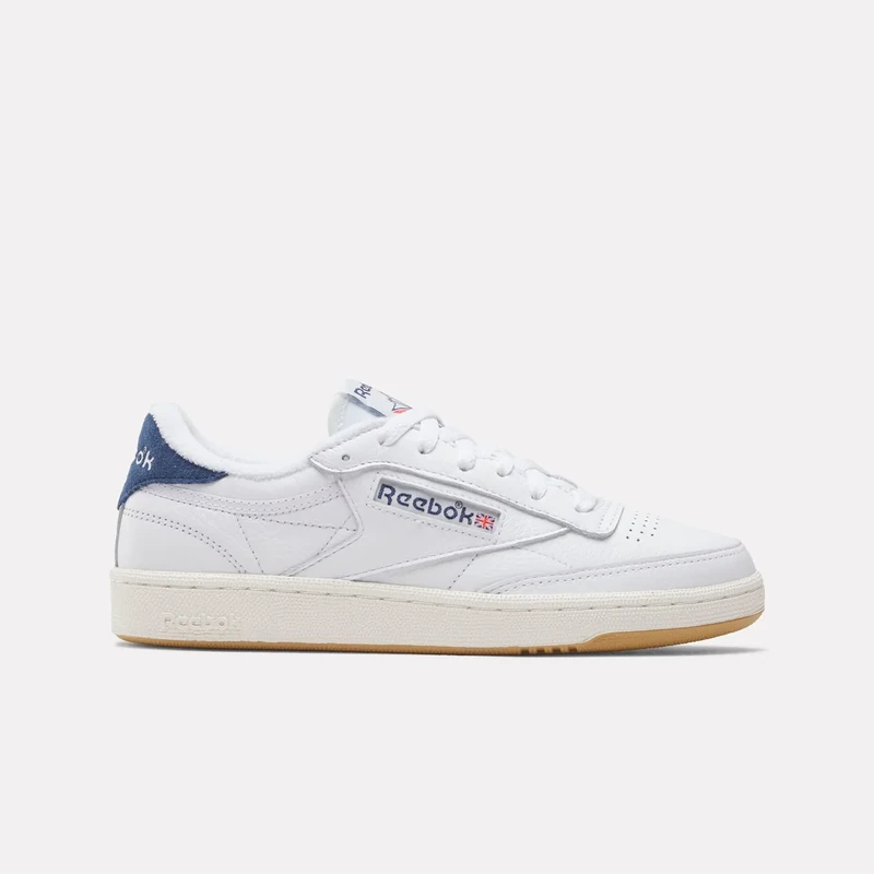 Reebok Women's Club C 85 Vintage Trainers, FTWRWHITE/BATIKBLUE/Chalk, 40 EU