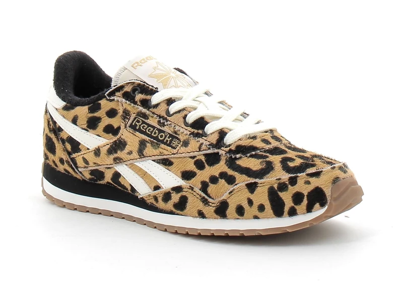 Reebok Women's Classic AZ Trainers, Cheetah/Black/Chalk, 38 EU