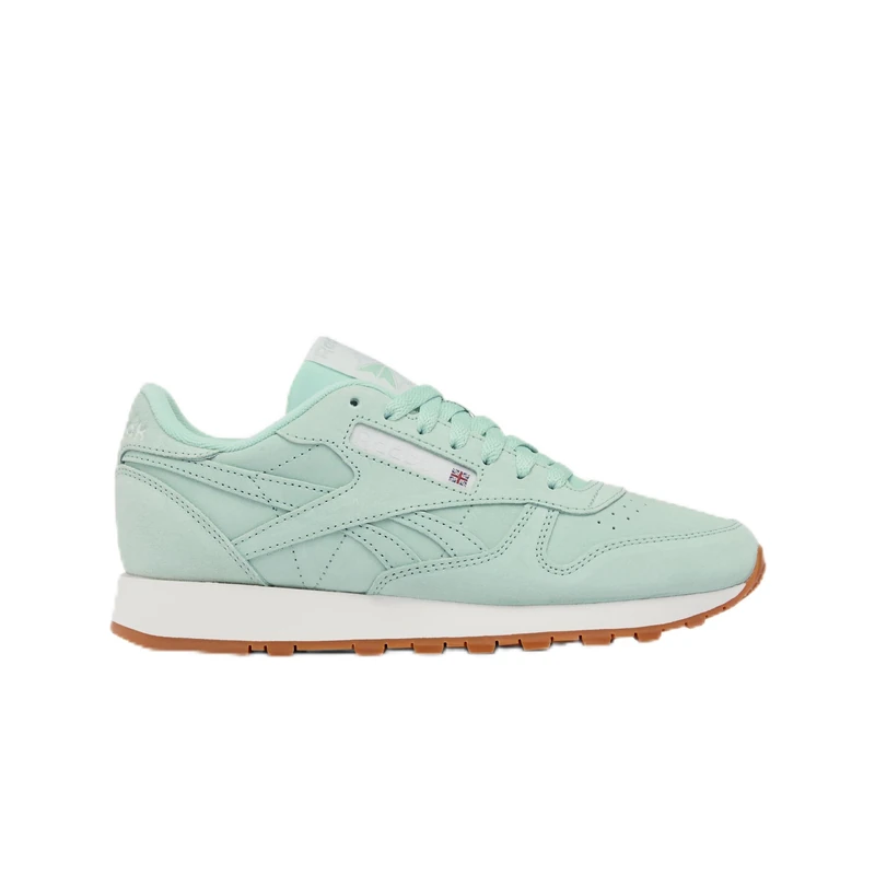 Reebok Women's Classic Leather Trainers, TRANQUILTEAL/Chalk/Gum, 38.5 EU