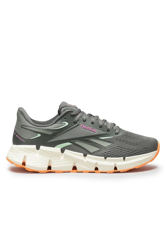 Reebok Women's Zig DYNAMICA 6 Trainers, Grey/Virtual Pink/Atomic Tangerine, 38.5 EU