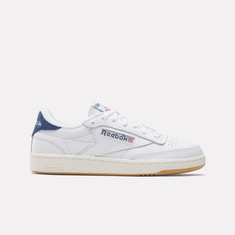 Reebok Women's Club C 85 Vintage Trainers, FTWRWHITE/BATIKBLUE/Chalk, 42 EU