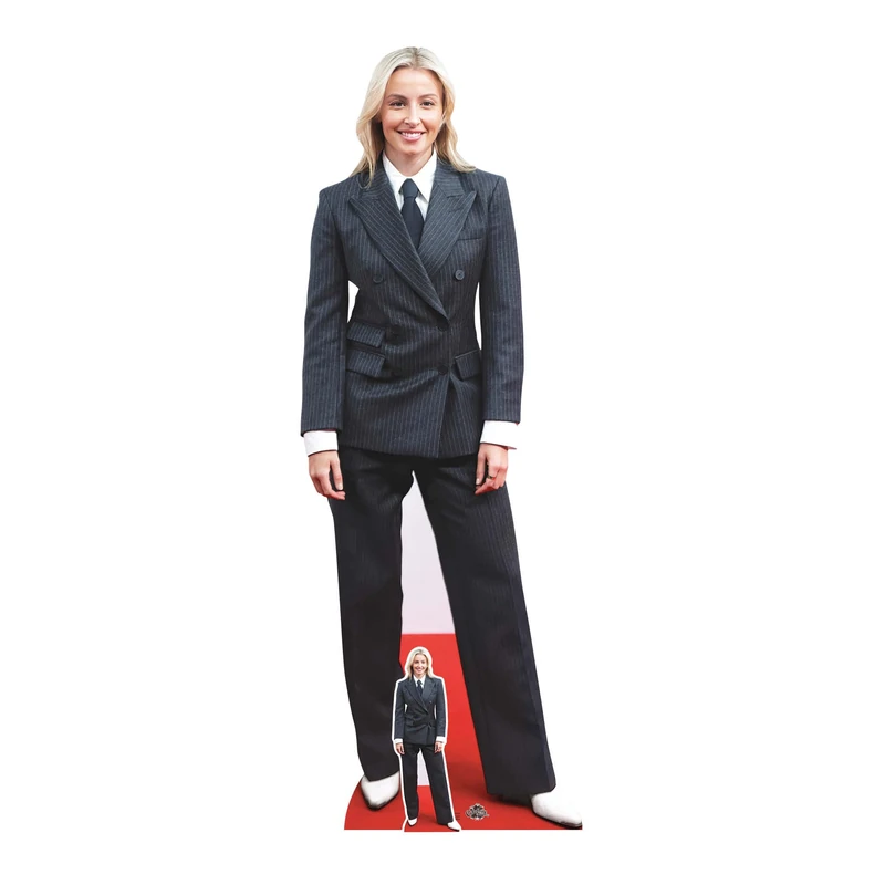 Star Cutouts CS1202 Leah Williamson Cardboard Cut Out Height 170cm - Ideal for Parties, Birthdays & Fans, Room Decorations & Events