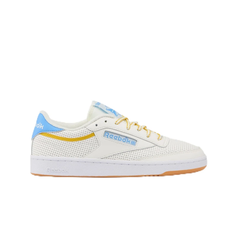 Reebok Women's Club C 85 Trainers, Chalk/Peribue/Athletic Gold, 35 EU