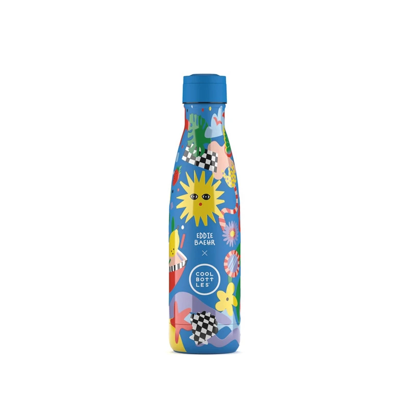Cool Bottles - Stainless Steel Water Bottle, Thermal Bottle - 500ml, Cold 36 Hours and Hot Drinks 18 Hours, Finish with 3D Printing, BPA Free