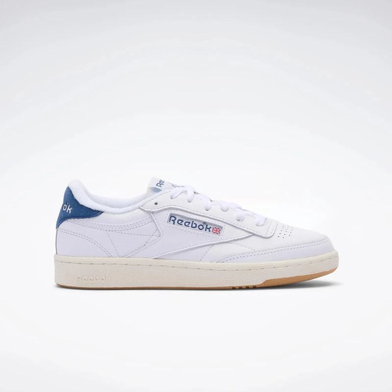 Reebok Women's Club C 85 Vintage Trainers, FTWRWHITE/BATIKBLUE/Chalk, 41 EU