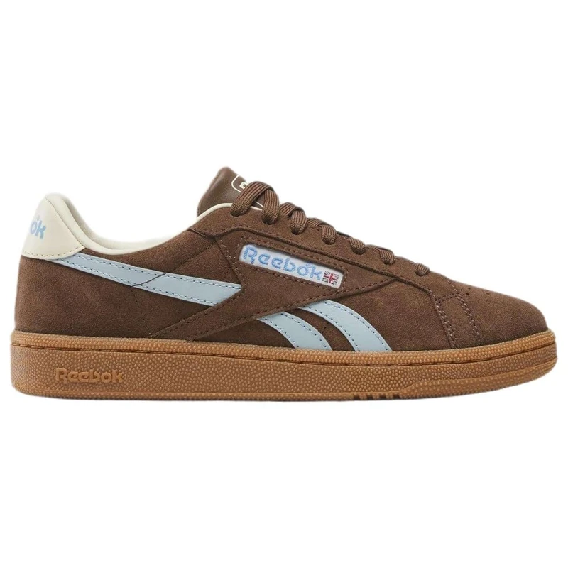 Reebok Women's Club C Grounds UK Trainers, Simplebrown Iceblue Gum, 36 EU