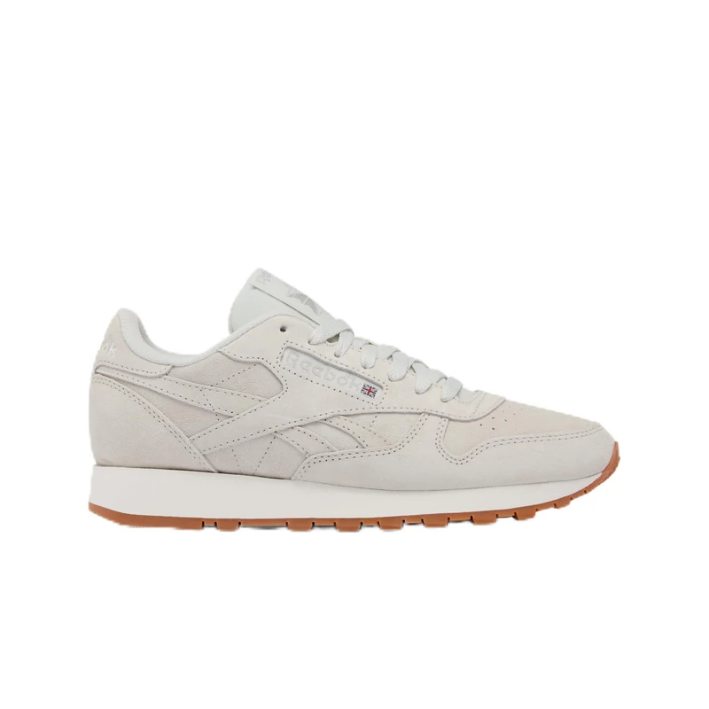 Reebok Women's Classic Leather Trainers, Soft Grey/Chalk/Gum, 42 EU