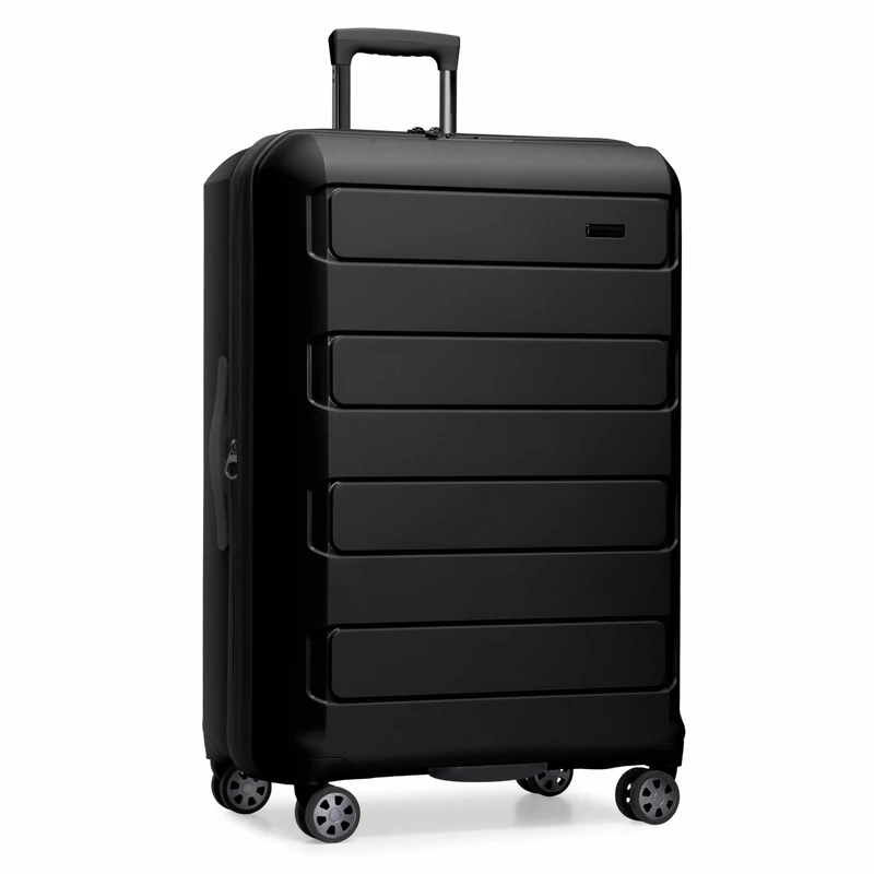 Traveler's Choice Pagosa Indestructible Hardshell Expandable Spinner Luggage, Black, 3-Piece Set (22/26/30), Pagosa Indestructible Hardshell Expandable Spinner Luggage