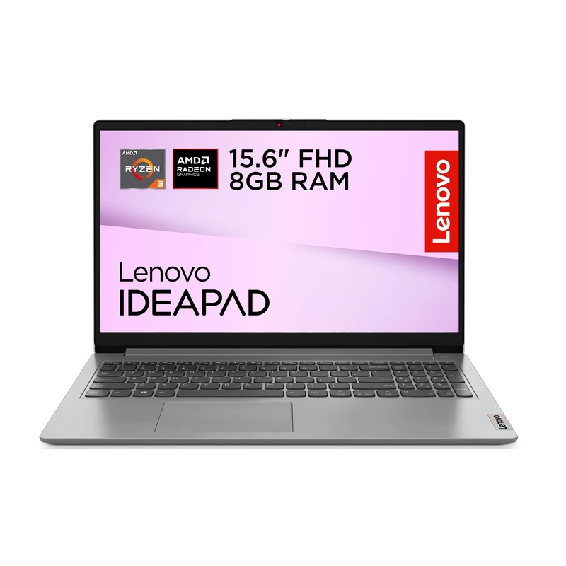 Lenovo IdeaPad 1 | 15.6 inch FHD Laptop | AMD Ryzen 3 7320U | 8 GB RAM | 512 GB SSD | Windows 11 Home | Cloud Grey